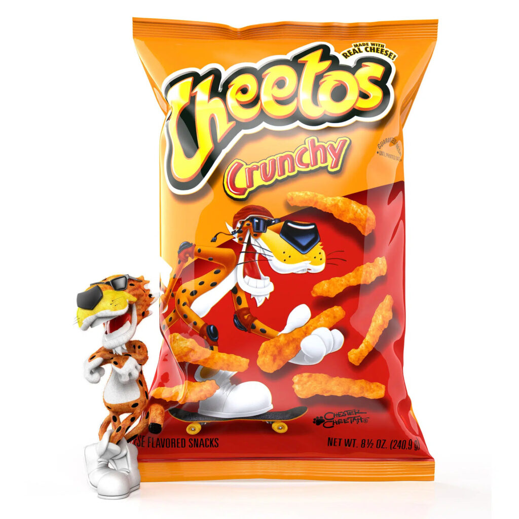 KeyShot rendering of Cheetos bag.
